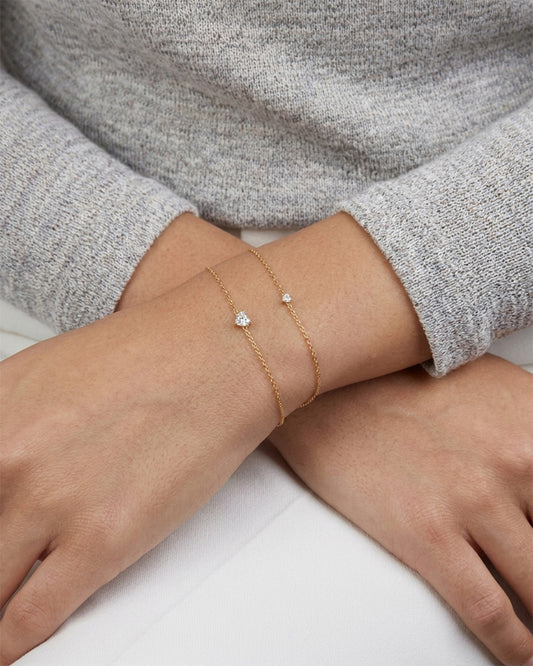 Single 0.10ct Heart Bracelet