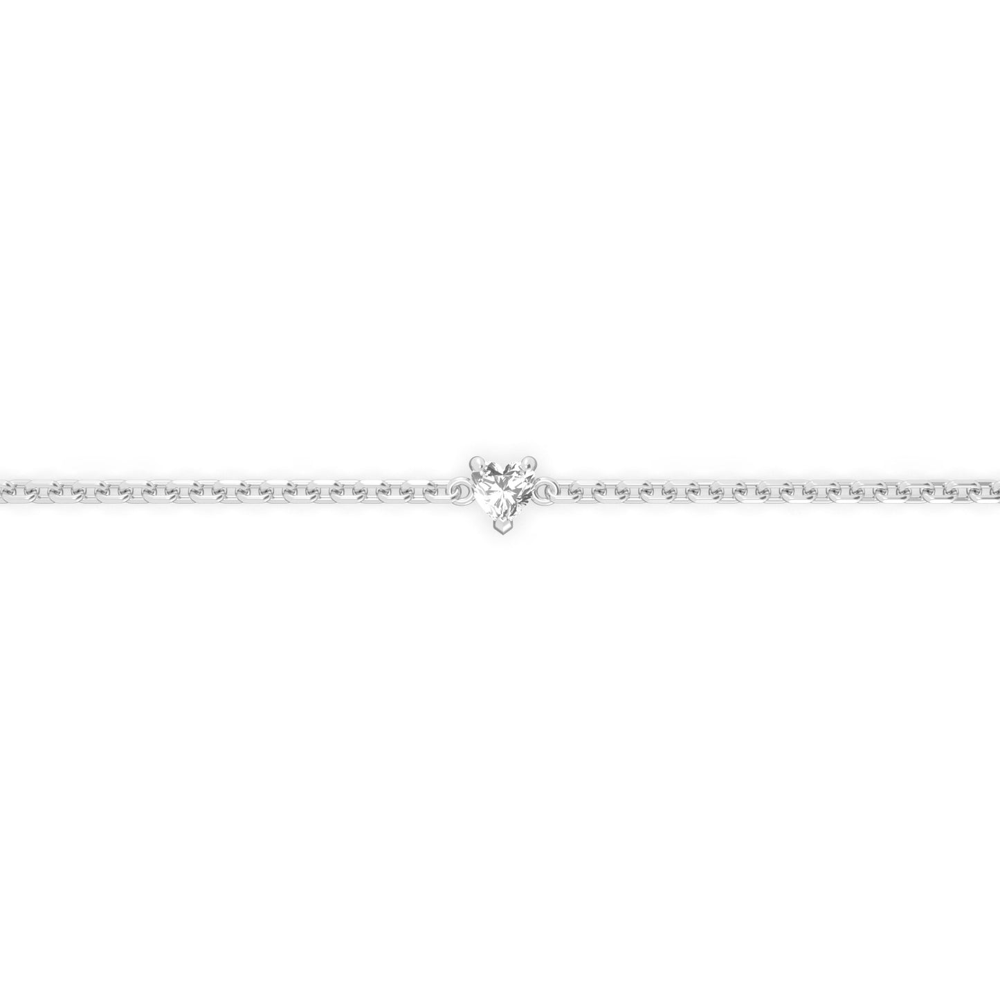 Single 0.10ct Heart Bracelet - Arter Jewelry