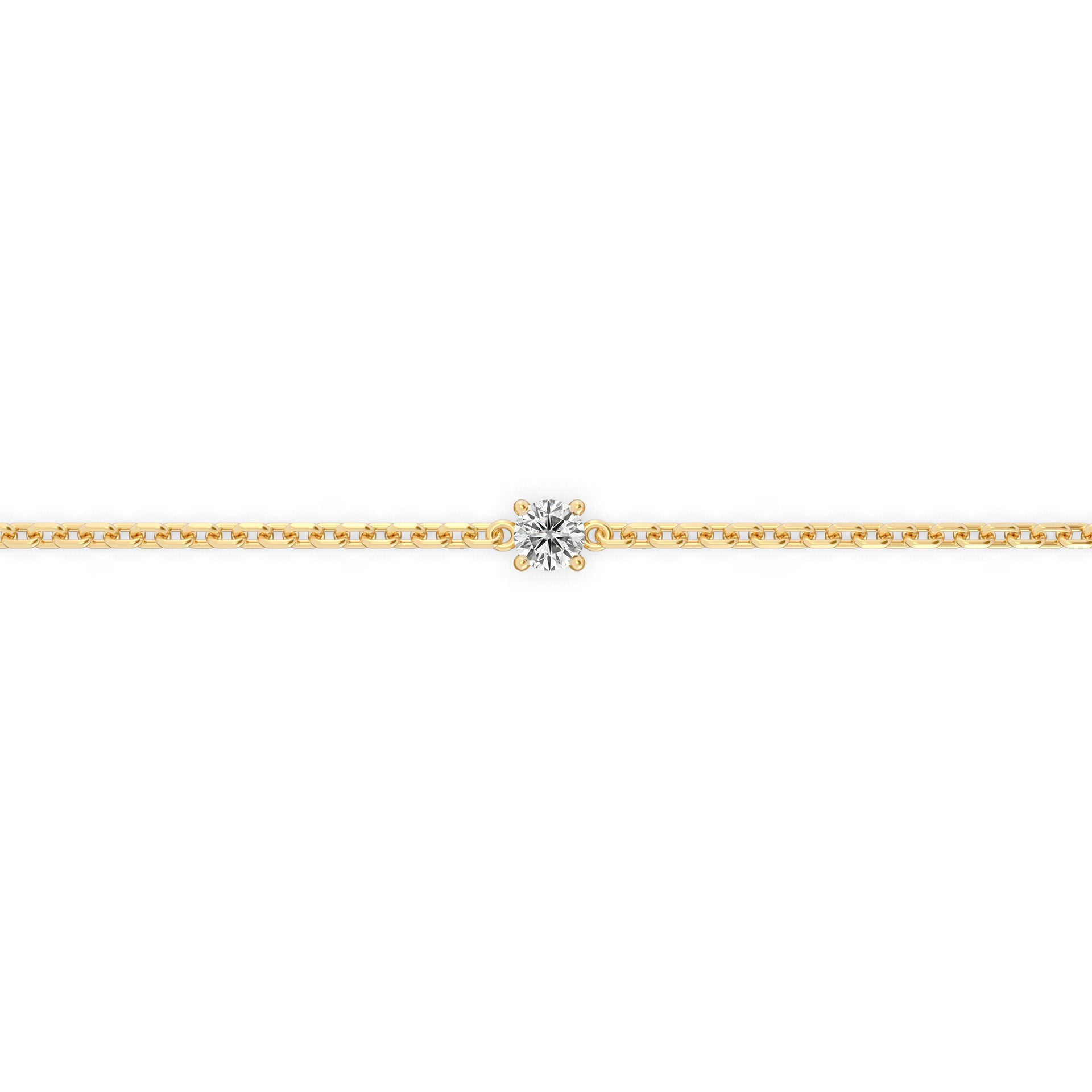 Single 0.10ct Round Bracelet