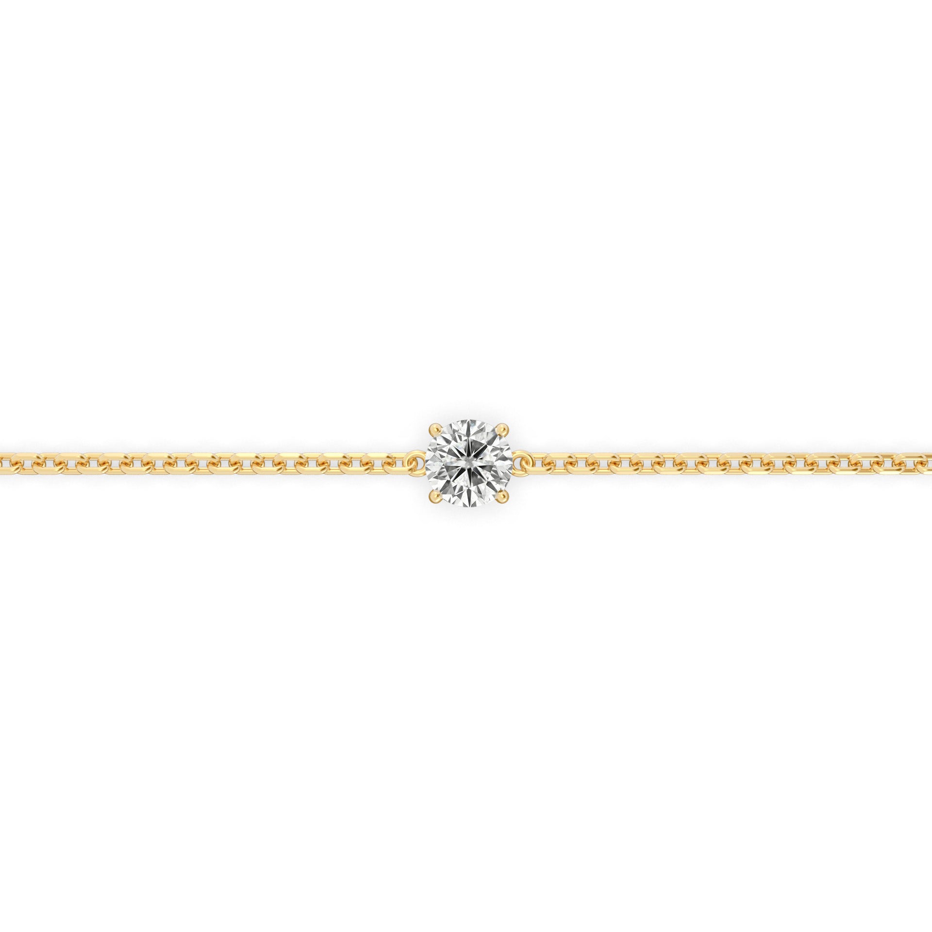 Single 0.30ct Round Bracelet