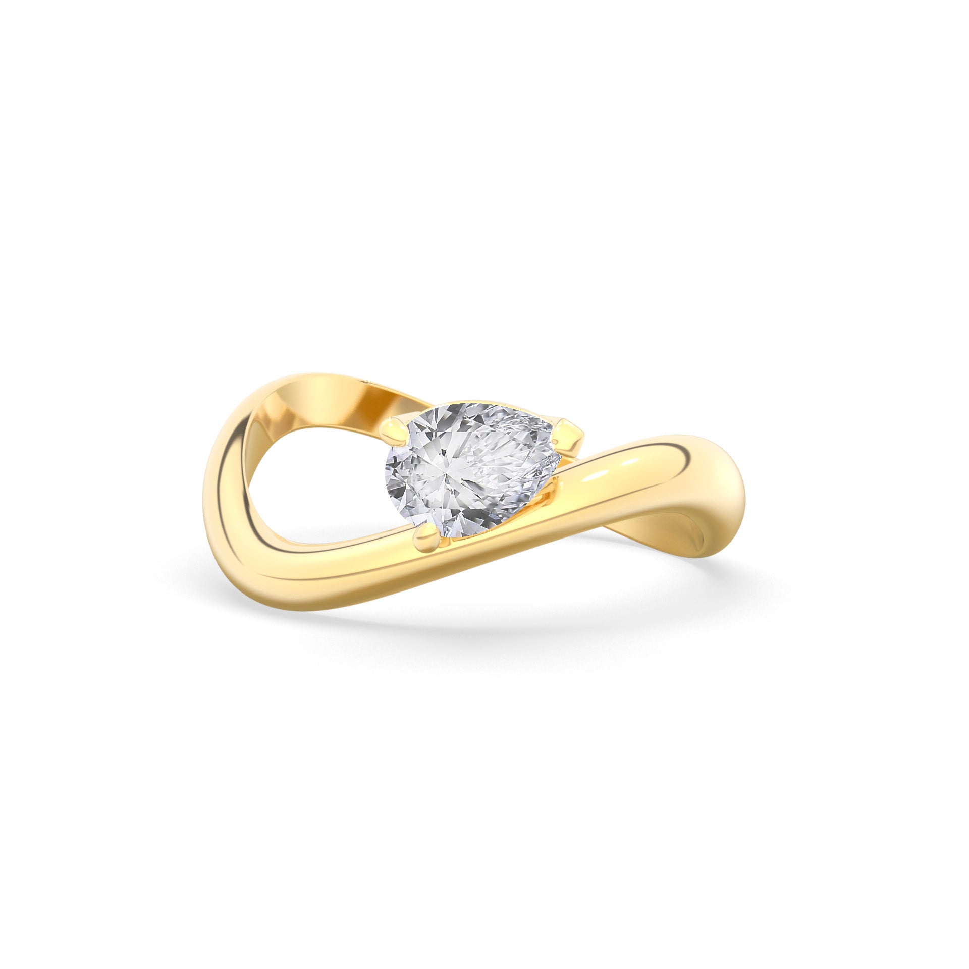 Rosa Pear Ring