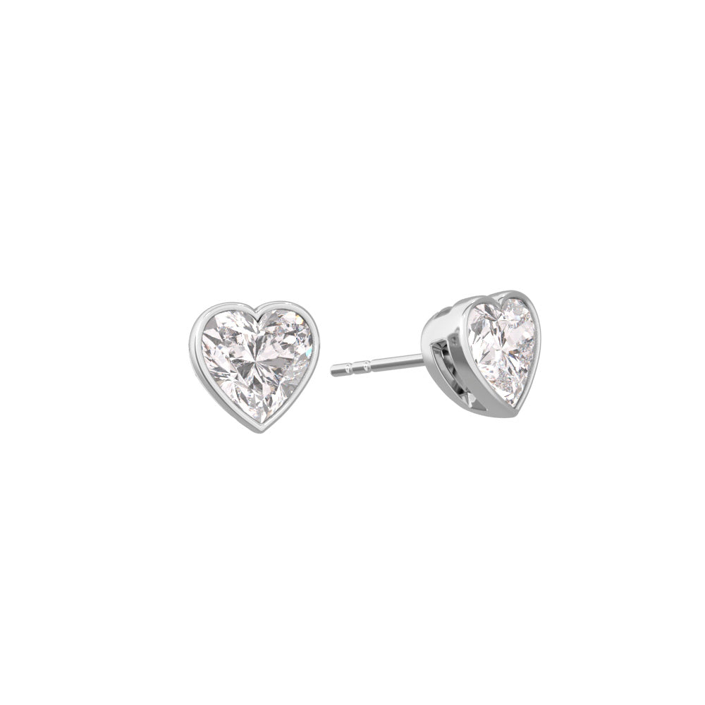 Heart Bezet Set Studs - Arter Jewelry