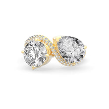 Load image into Gallery viewer, Rosa Two Stone Ring Pavé - Arter Jewelry