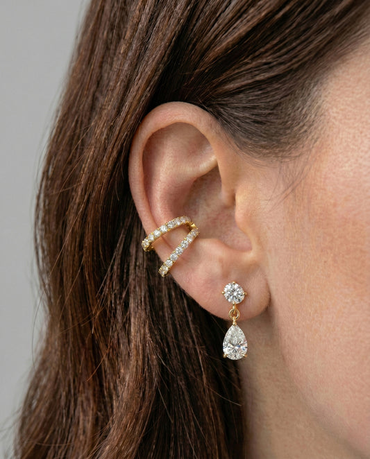 Double Pavé Ear Cuff - Arter Jewelry
