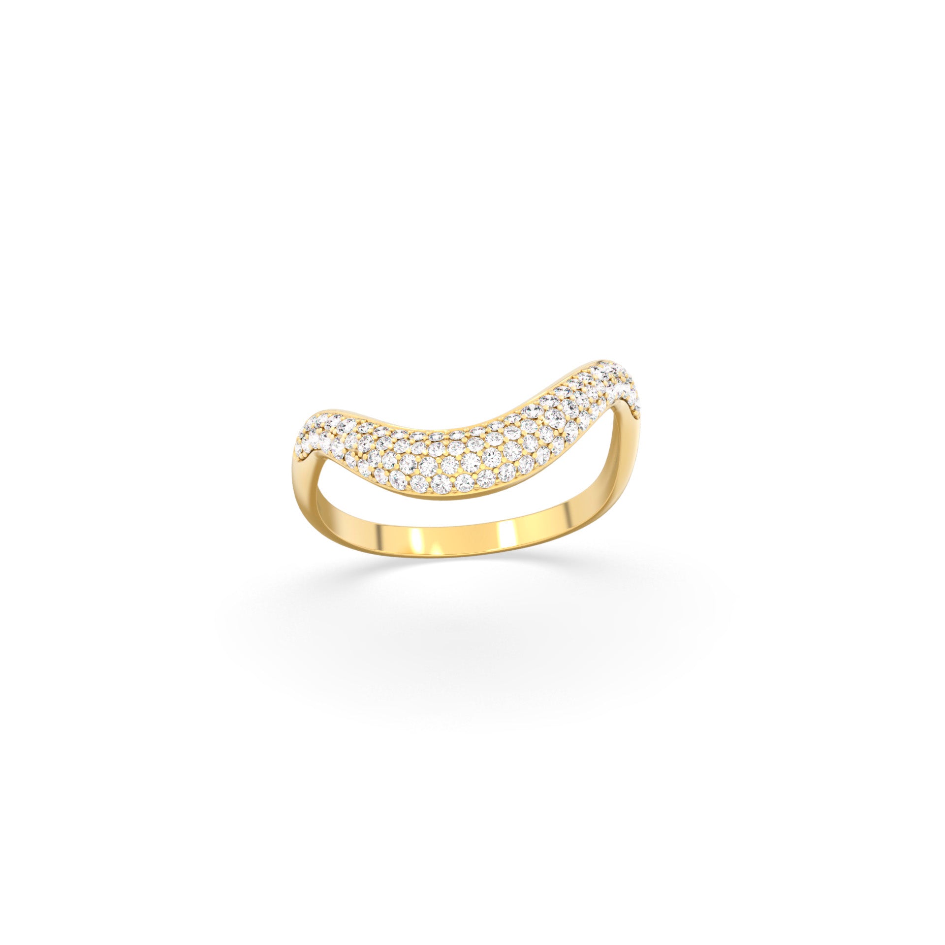 Clara Ring Thick Pavé