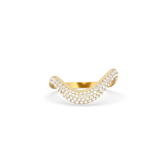 Clara Ring Thick Pavé - Arter Jewelry