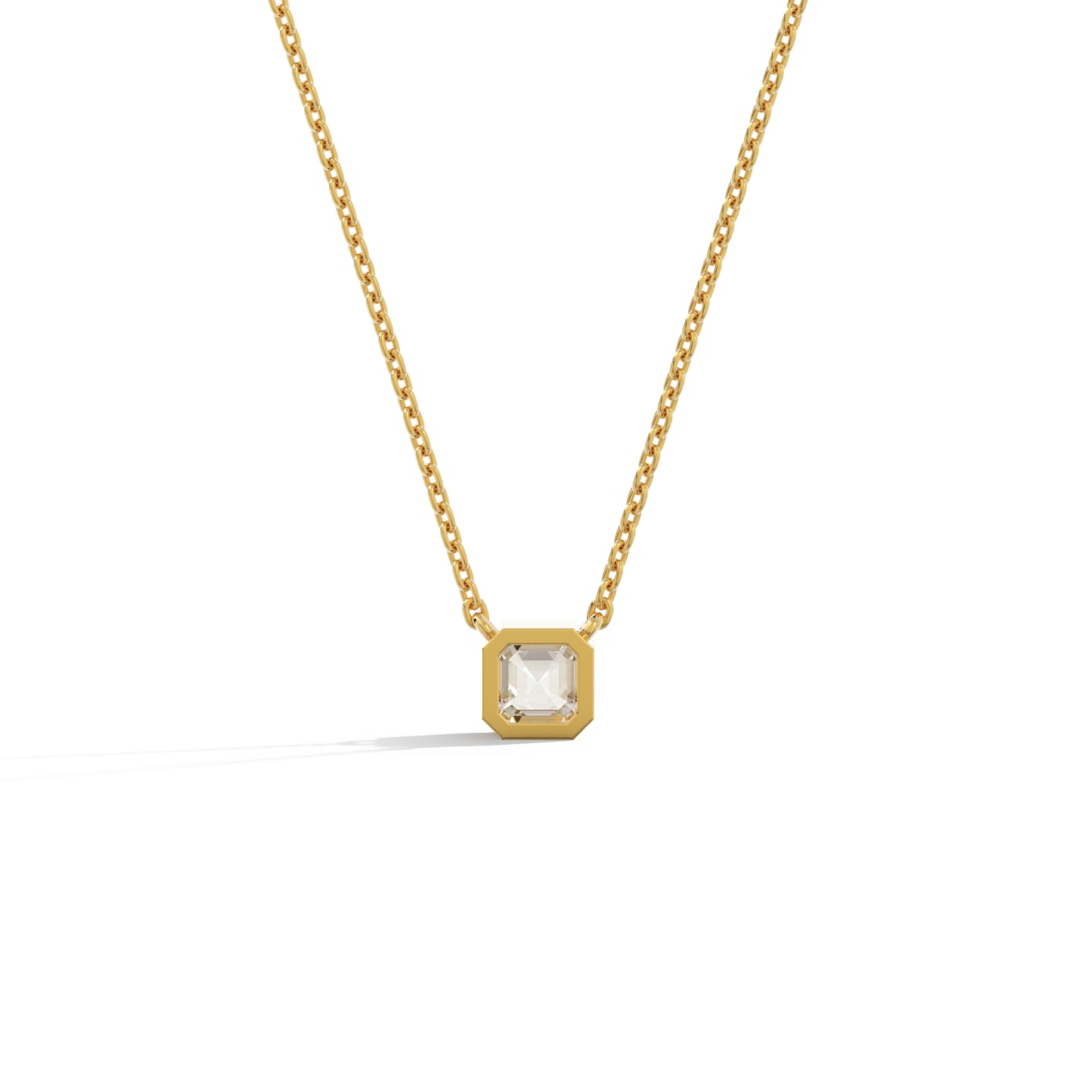 Asscher Cut Pendant - Arter Jewelry