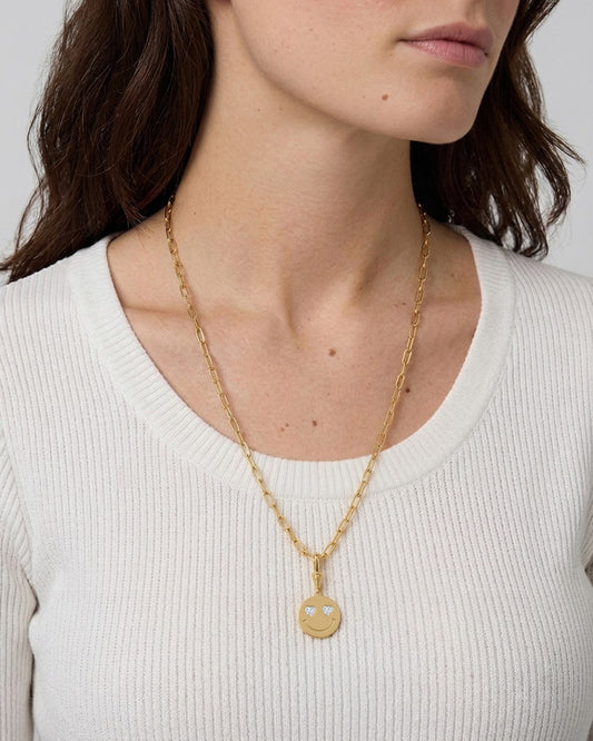 Smiley Pendant - Heart Eyes