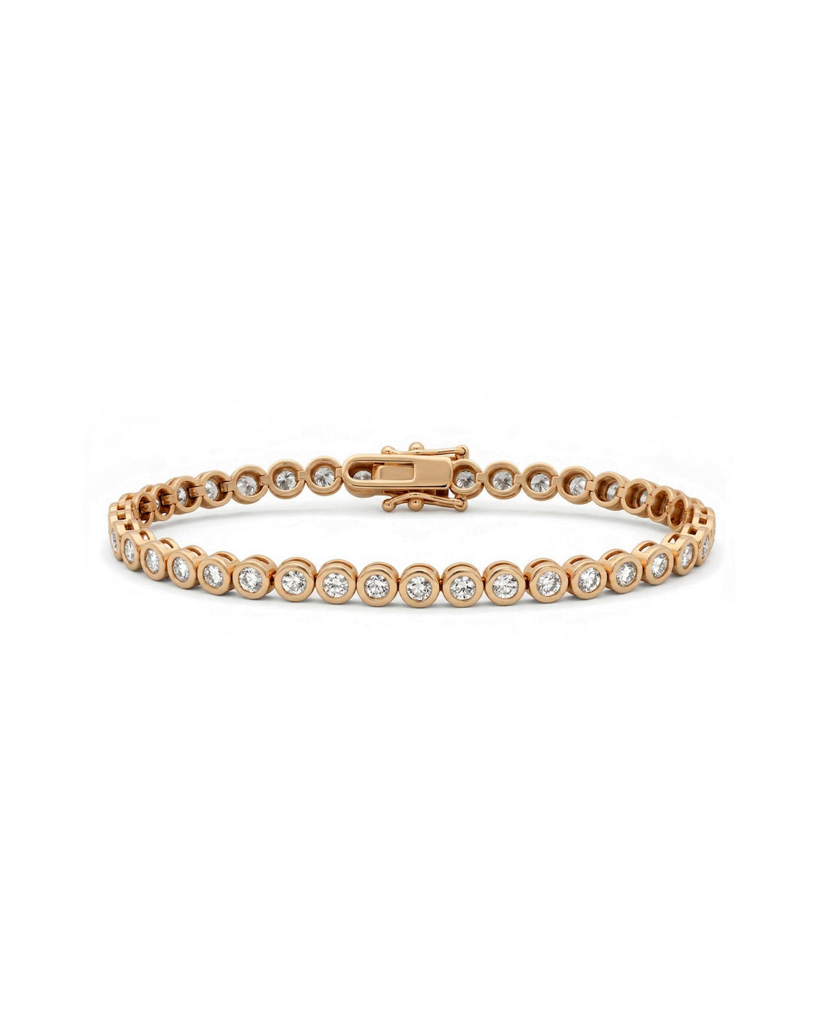 Brilliant Cut Bezel Set Tennis Bracelet