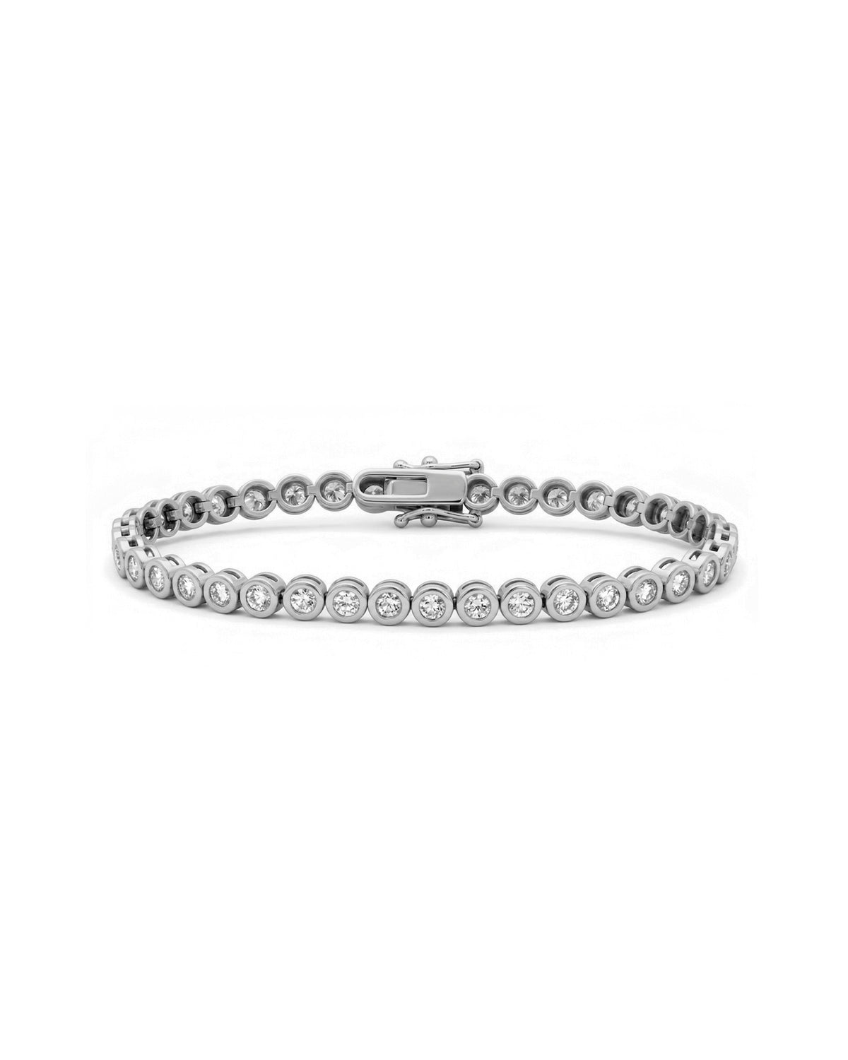 Brilliant Cut Bezel Set Tennis Bracelet