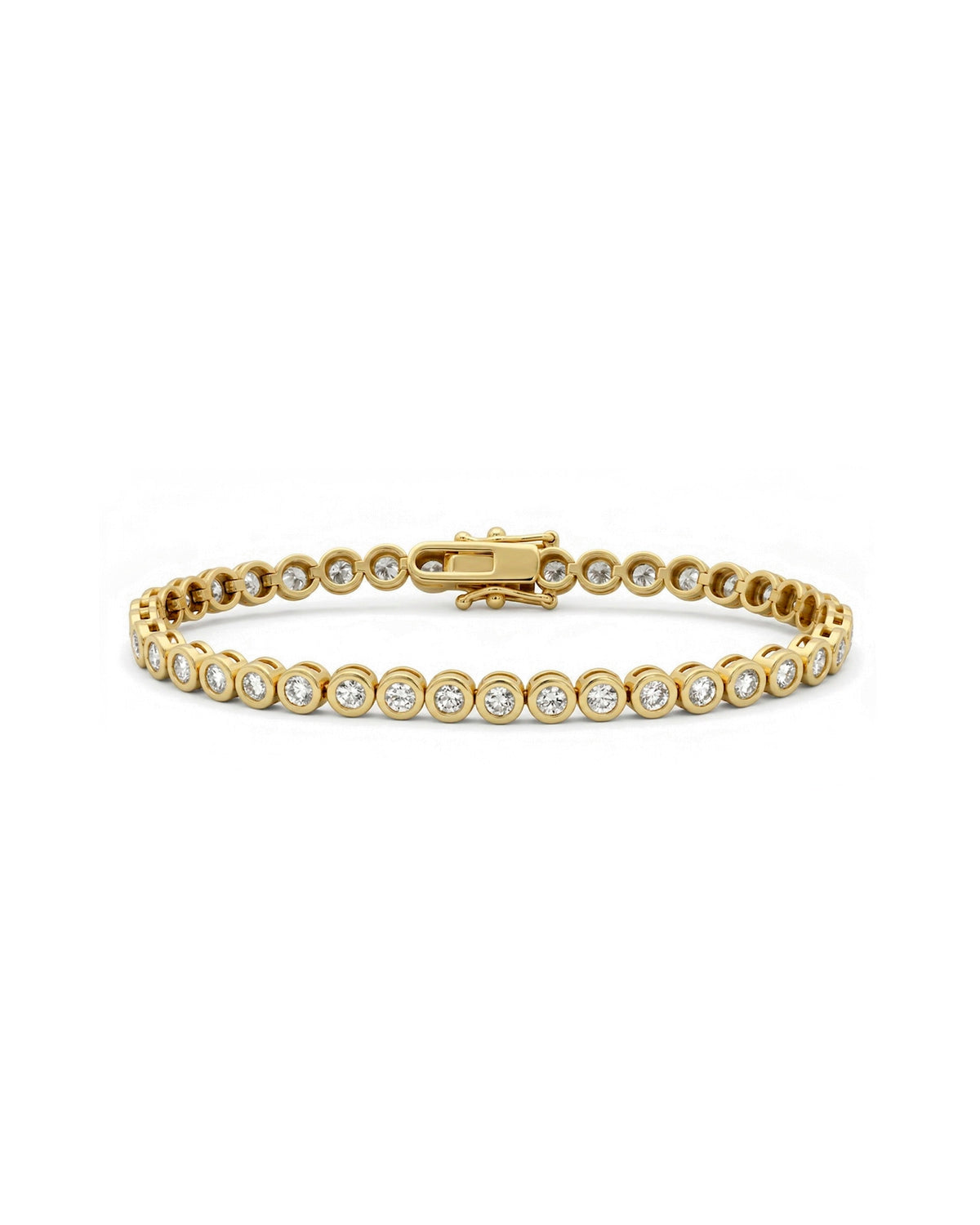 Brilliant Cut Bezel Set Tennis Bracelet