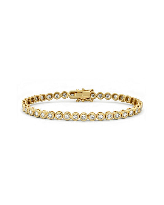 Brilliant Cut Bezel Set Tennis Bracelet
