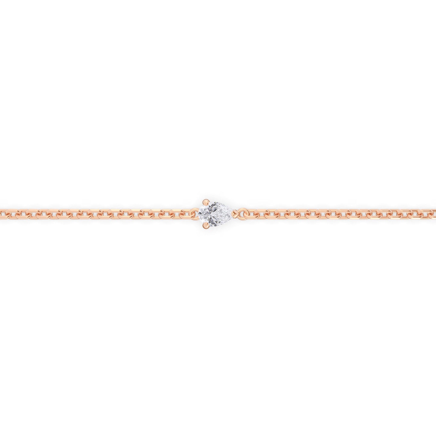 Single 0.10ct Pear Bracelet - Arter Jewelry