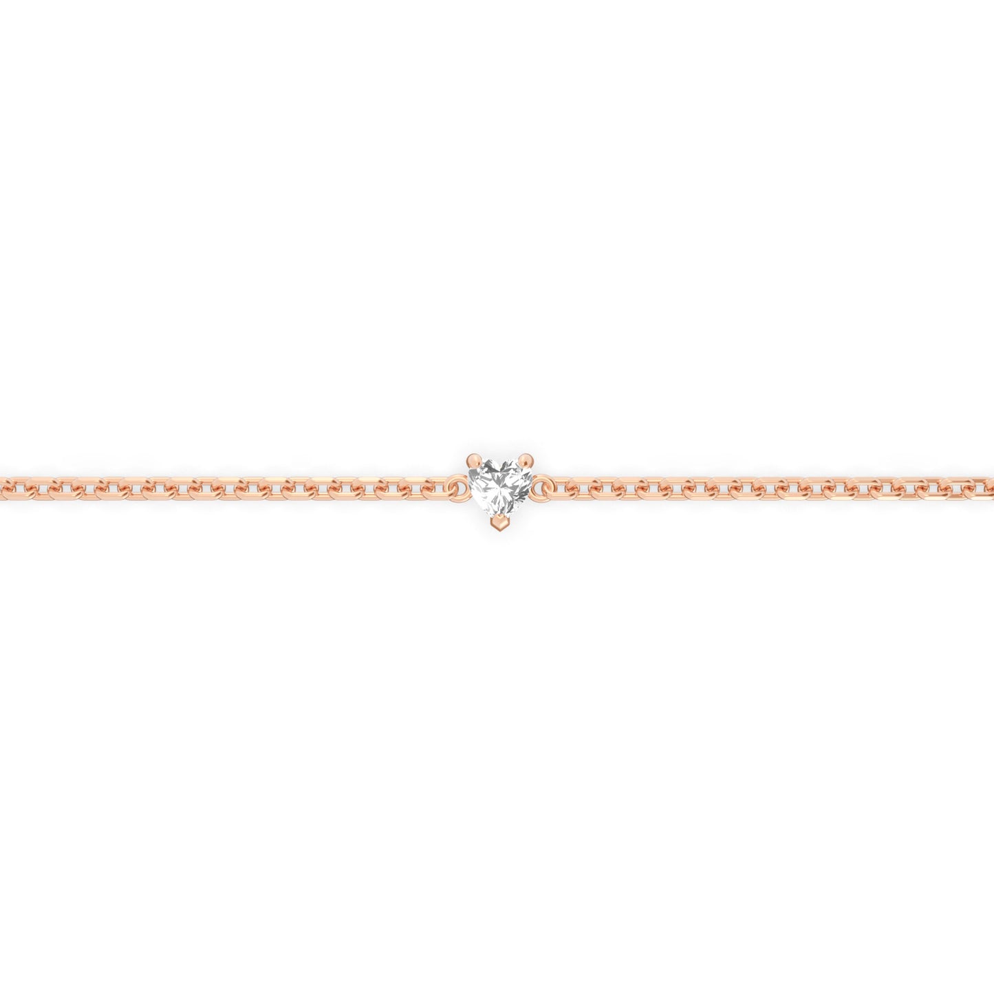Single 0.10ct Heart Bracelet - Arter Jewelry