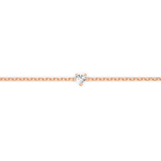 Single 0.10ct Heart Bracelet - Arter Jewelry