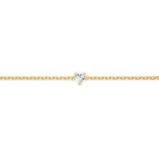 Single 0.10ct Heart Bracelet - Arter Jewelry