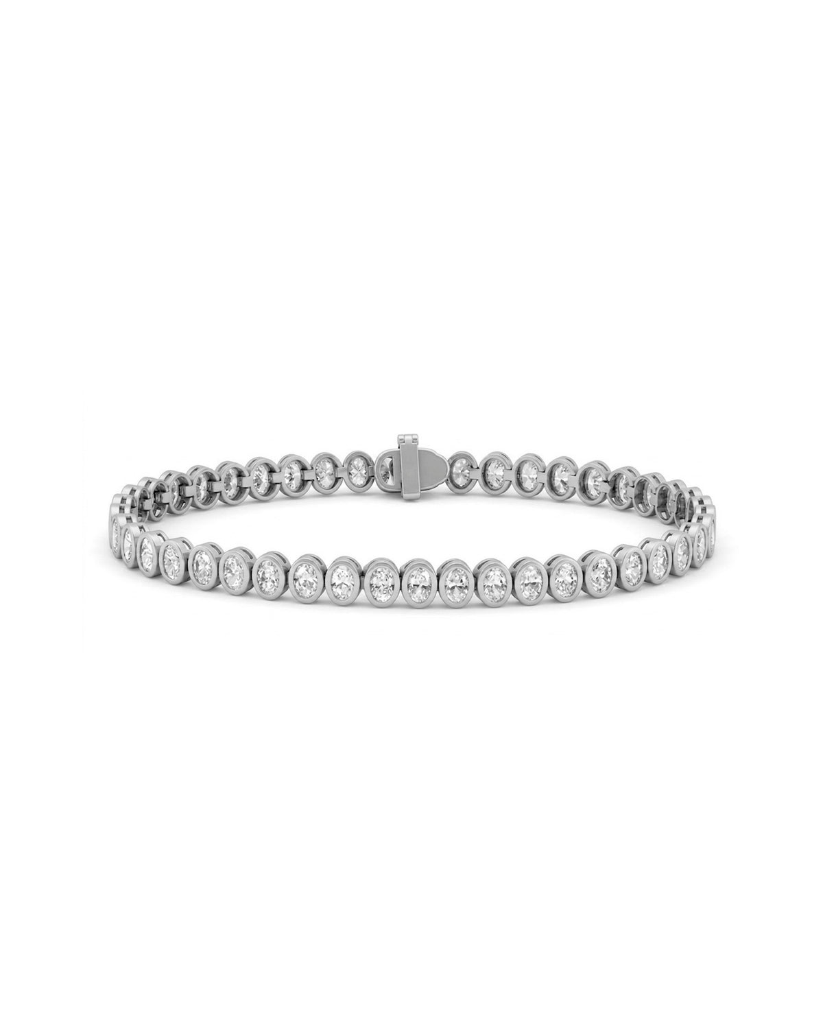 Tennisarmband met emerald geslepen stenen