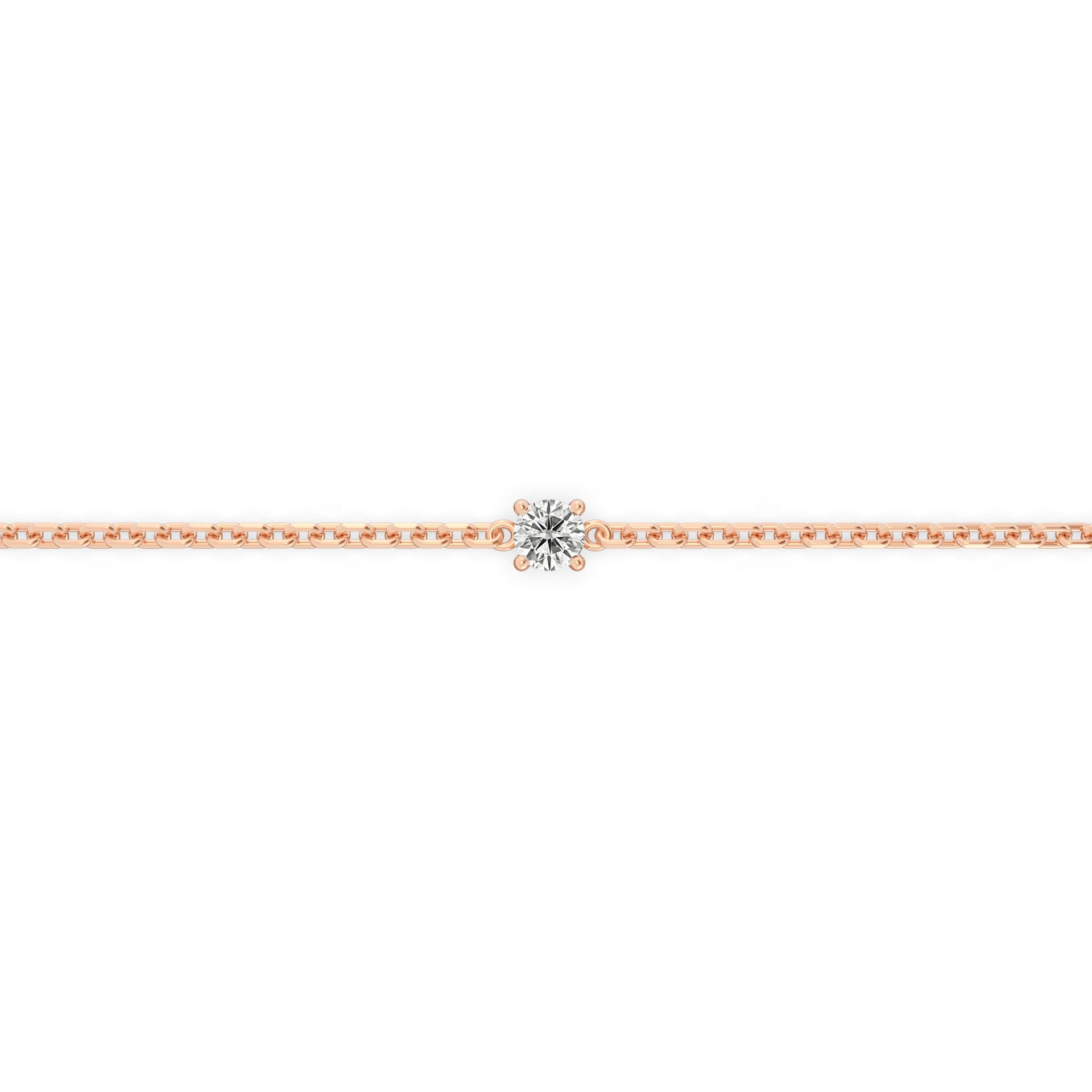 Single 0.10ct Round Bracelet
