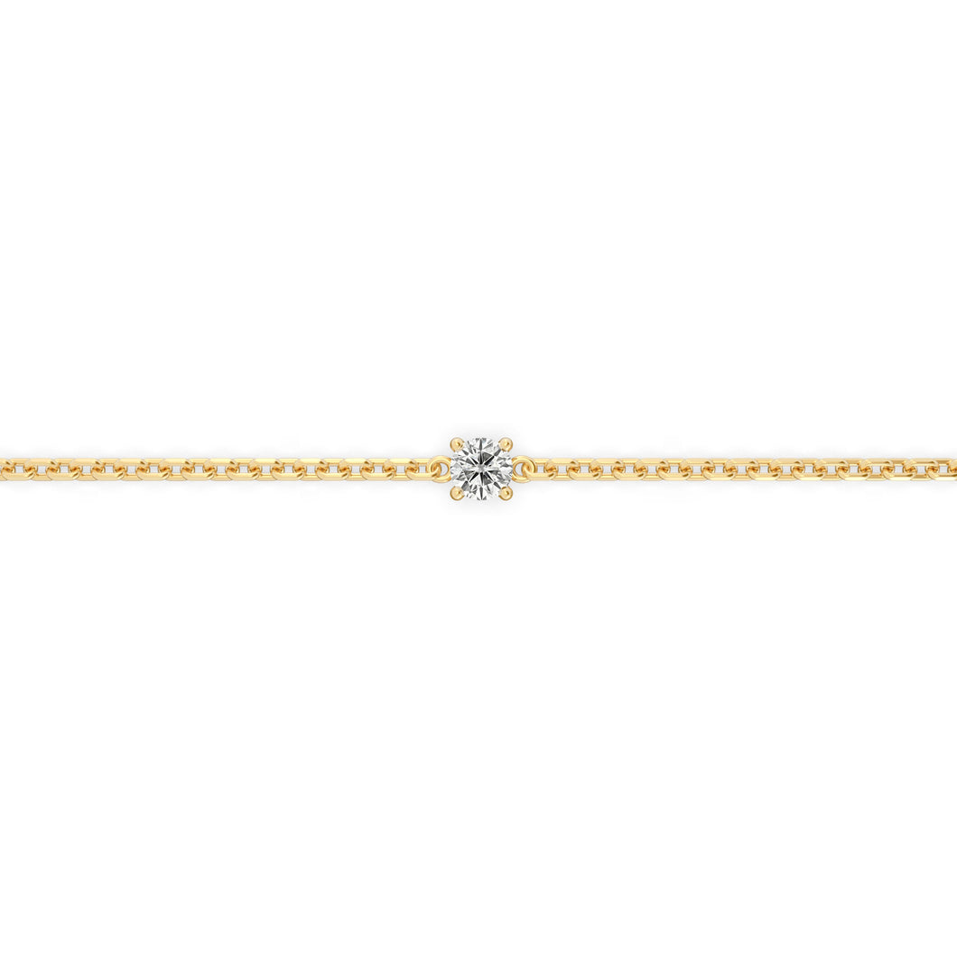 Single 0.10ct Round Bracelet