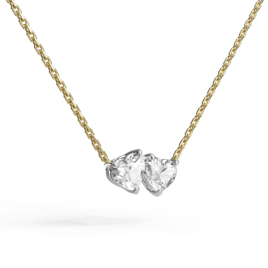 2 Hearts Necklace - Arter Jewelry