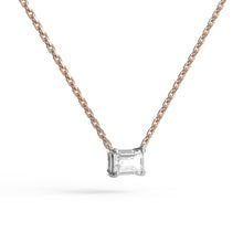 Load image into Gallery viewer, Single Emerald Cut Necklace
