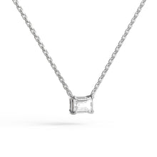 Load image into Gallery viewer, Single Emerald Cut Necklace
