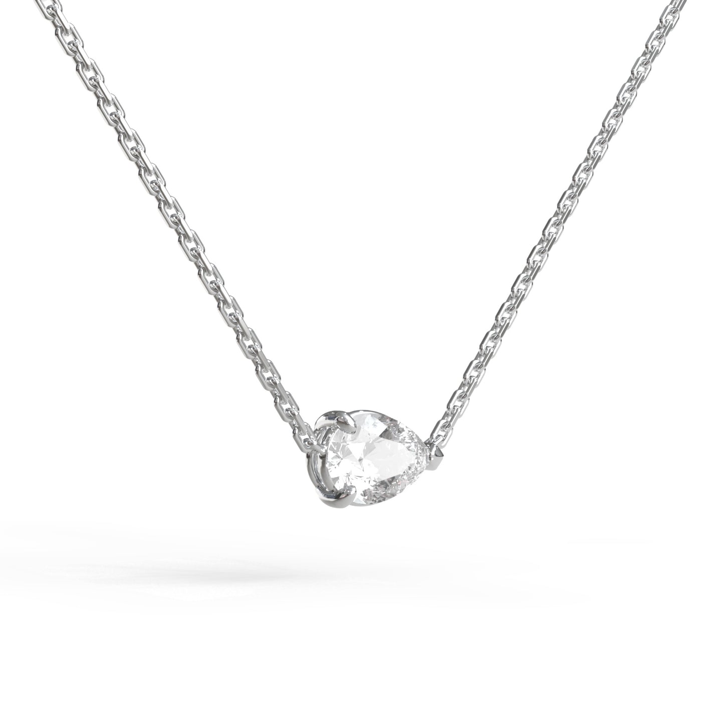 Single Pear Necklace - Arter Jewelry