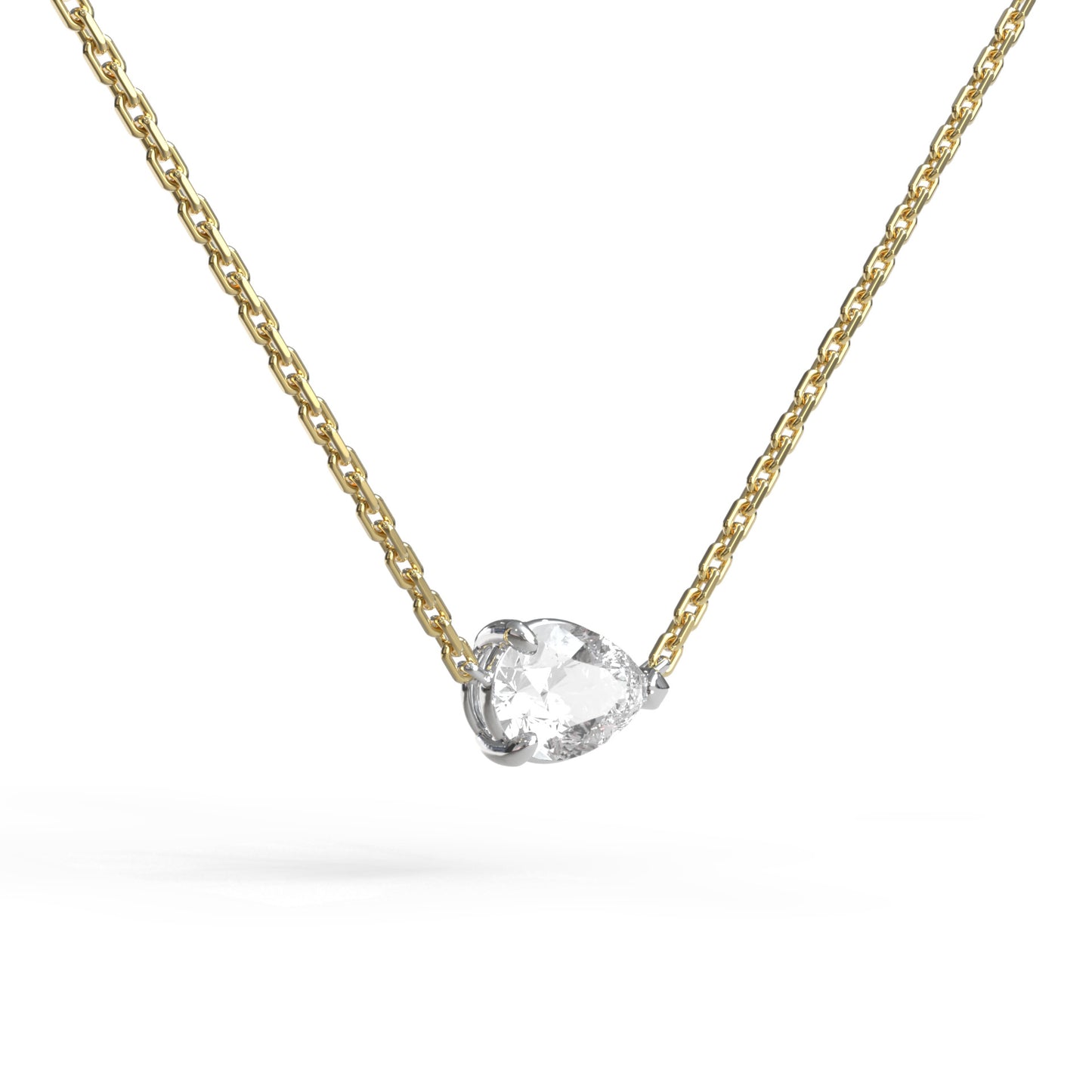 Single Pear Necklace - Arter Jewelry