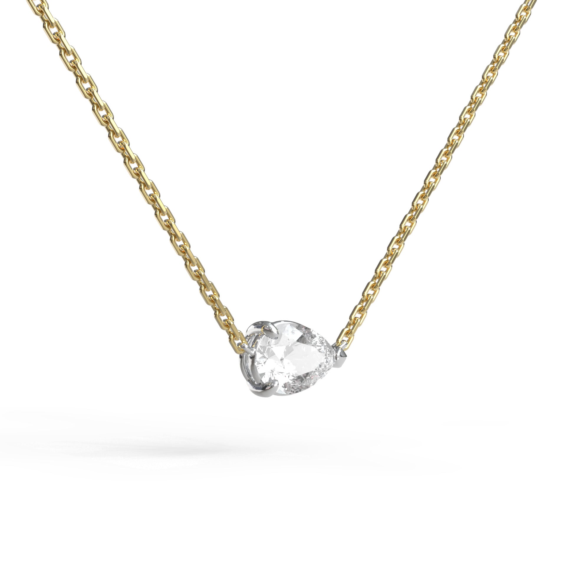Single Pear Necklace - Arter Jewelry