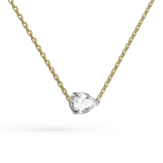 Single Pear Necklace - Arter Jewelry