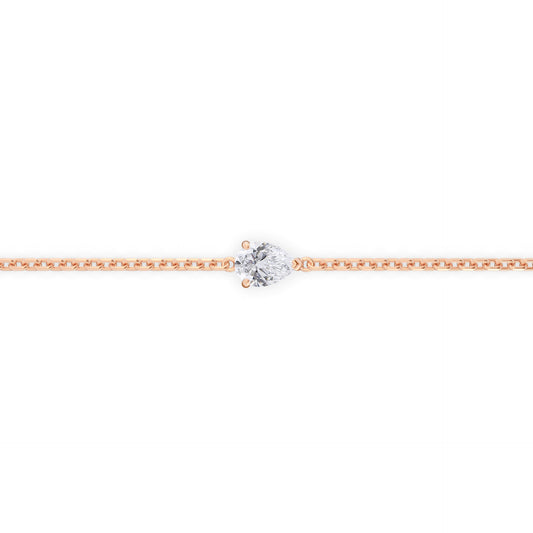 Single 0.30ct Pear Bracelet - Arter Jewelry