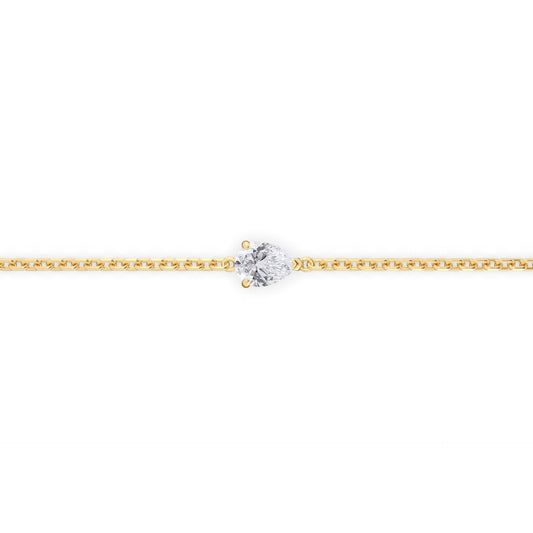 Single 0.30ct Pear Bracelet - Arter Jewelry