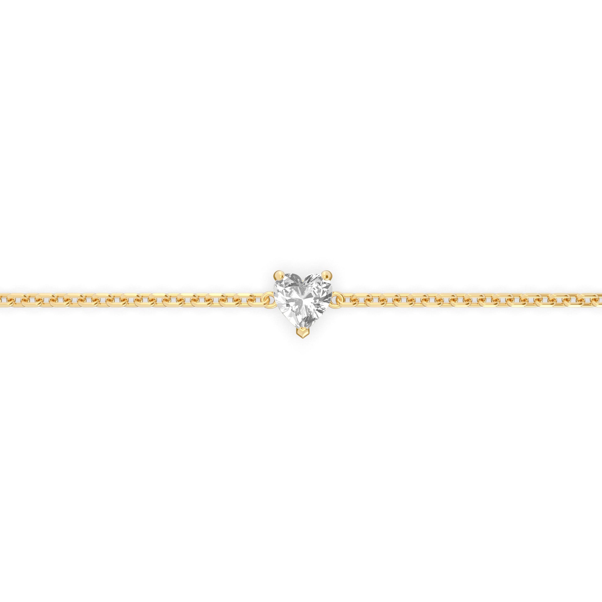 Single 0.30ct Heart Bracelet