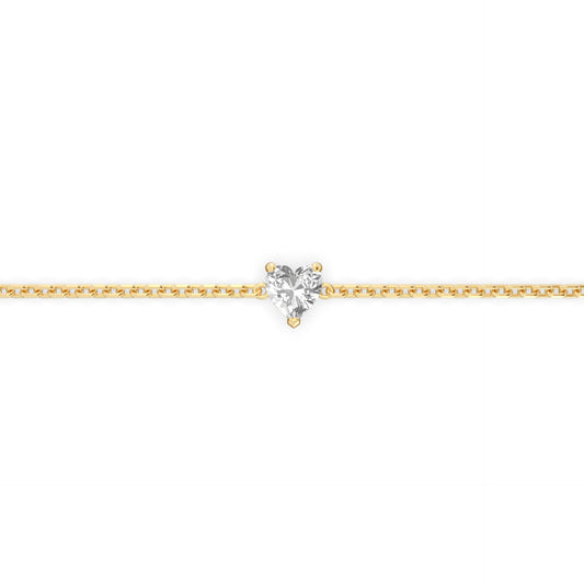 Single 0.30ct Heart Bracelet - Arter Jewelry
