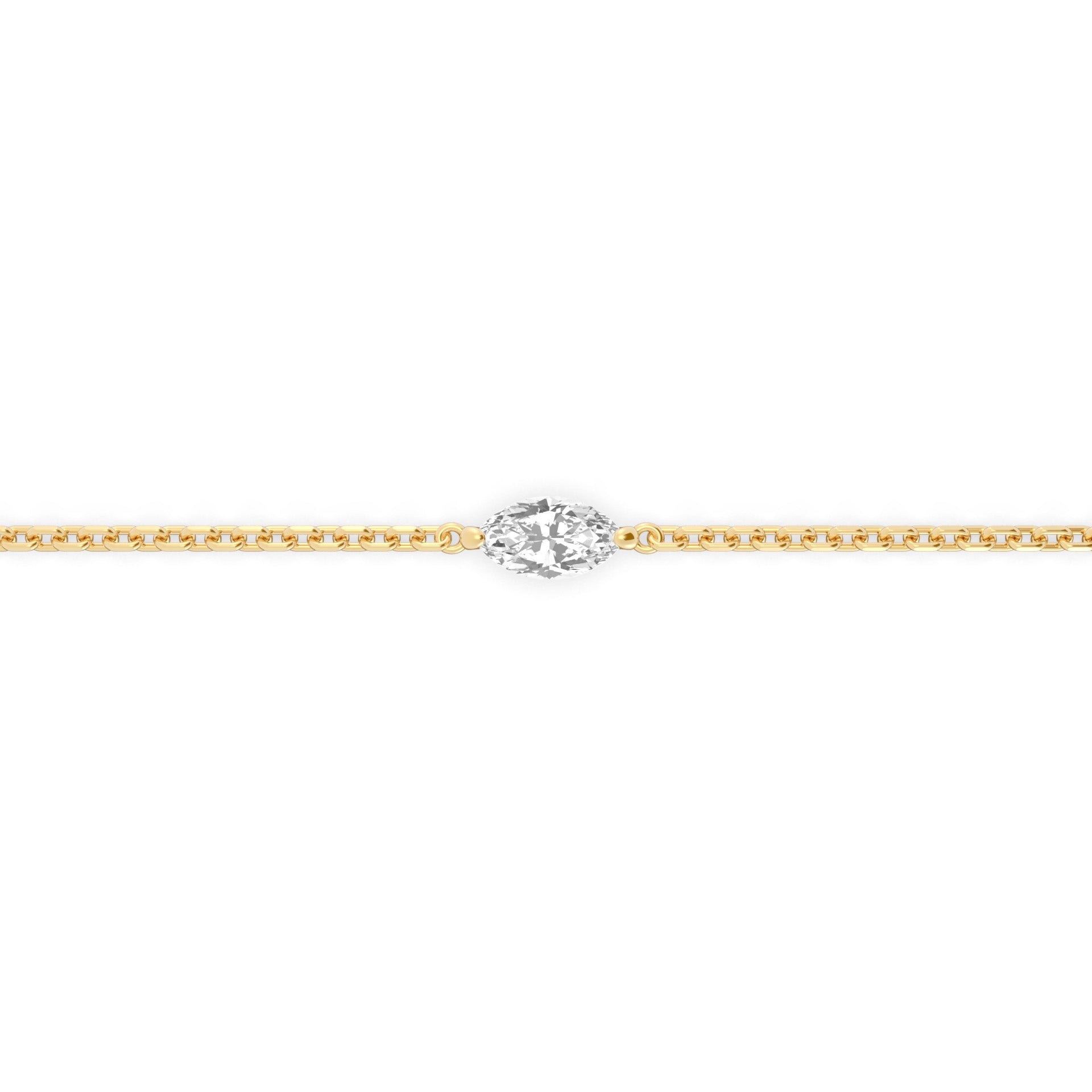 Single 0.30ct Marquise Bracelet