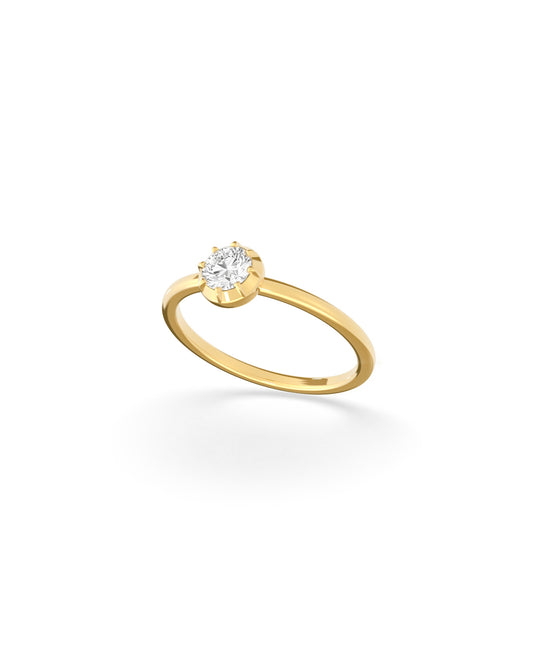 Button Back Ring Brilliant - 0.30ct - Arter Jewelry