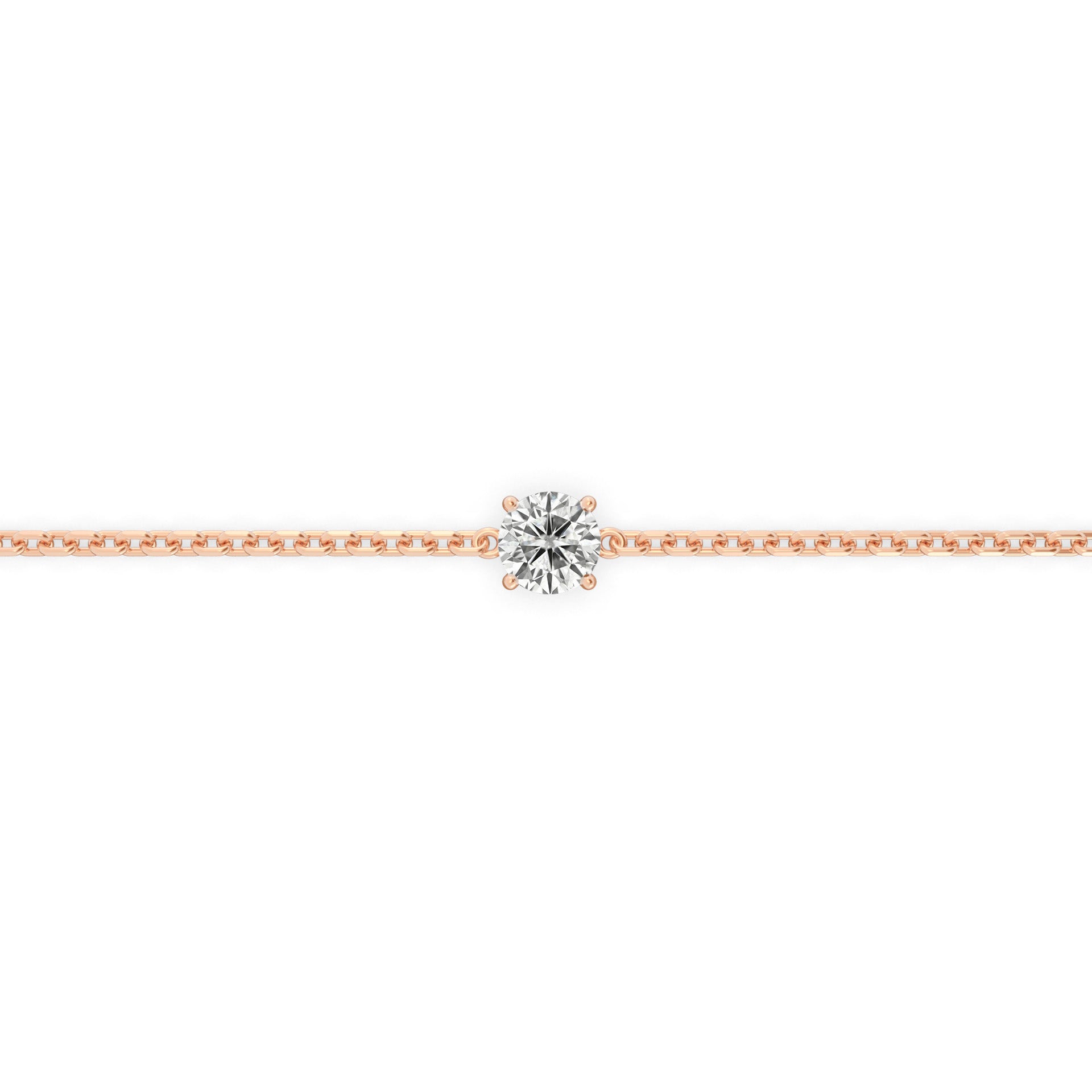 Single 0.30ct Round Bracelet