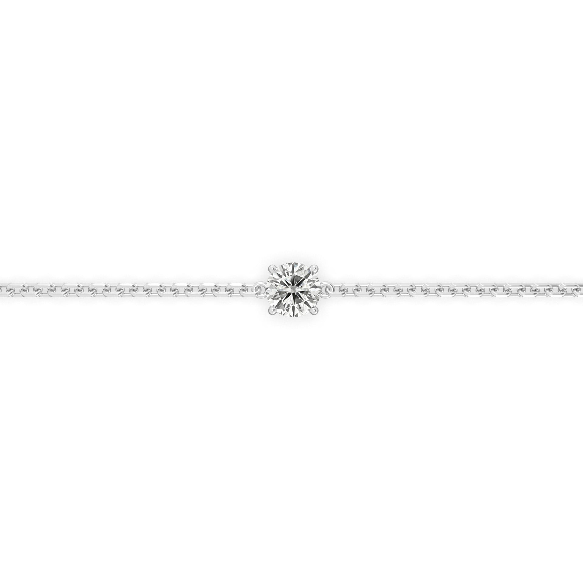 Single 0.30ct Round Bracelet