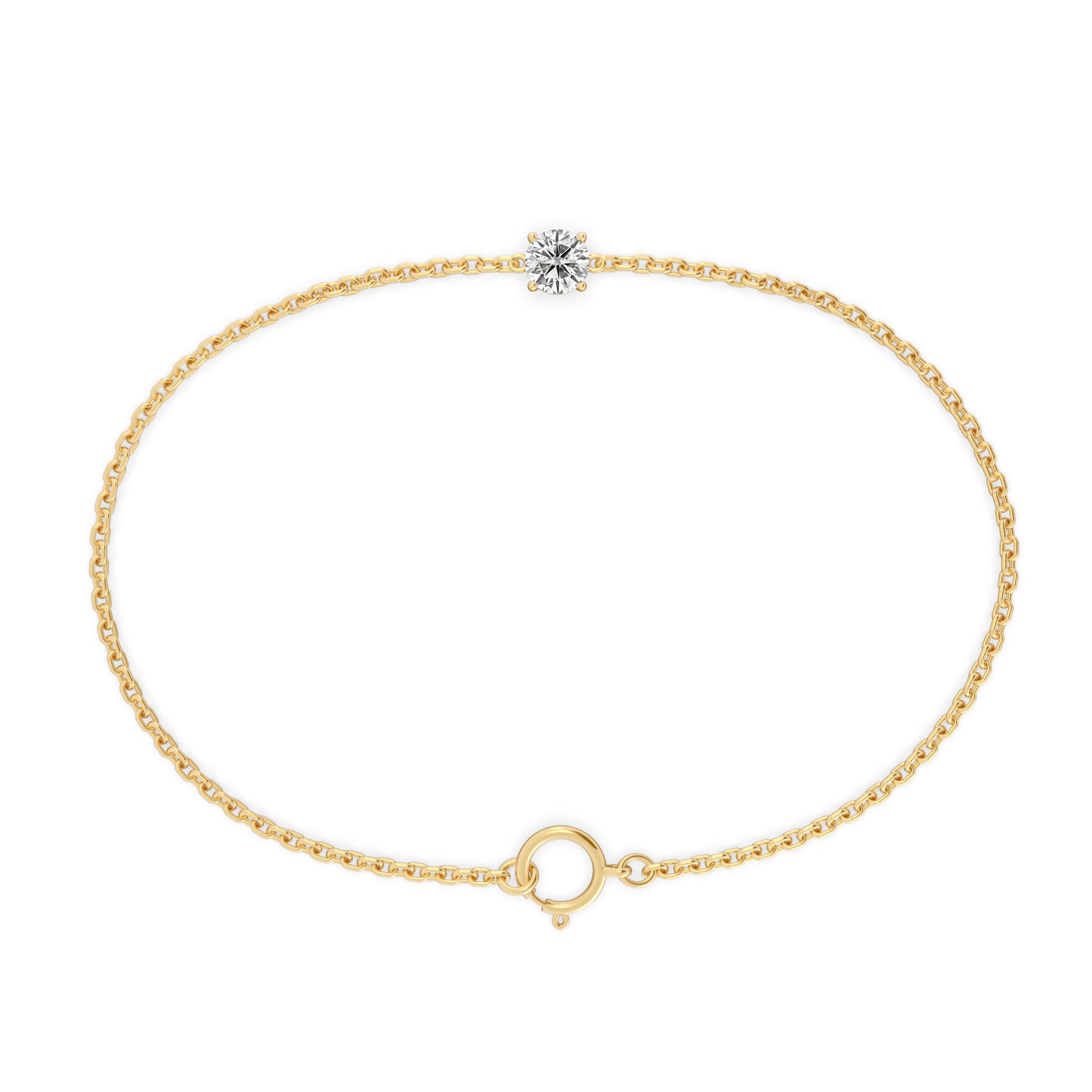 Single 0.30ct Round Bracelet
