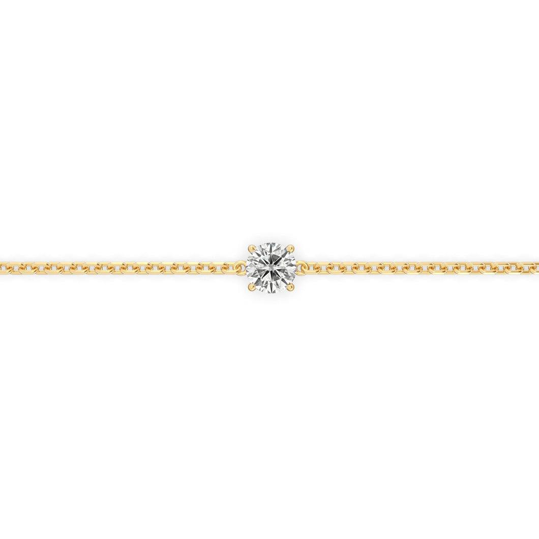 Single 0.30ct Round Bracelet