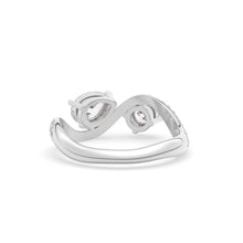 Load image into Gallery viewer, Rosa Two Stone Ring Pavé
