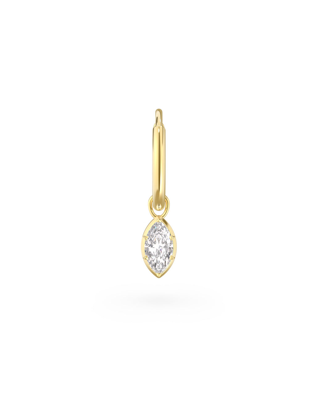 Marquise Button Back Earring - Arter Jewelry