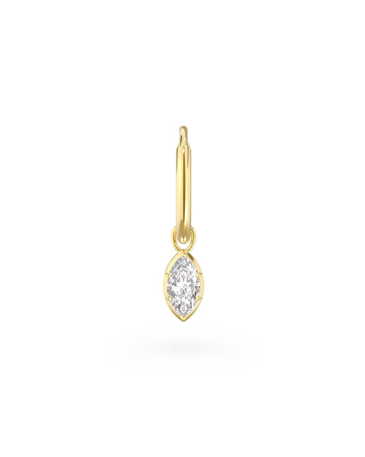 Marquise Button Back Earring - Arter Jewelry