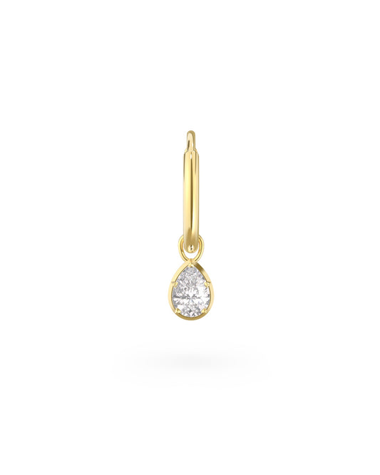 Pear Button Back Earring - Arter Jewelry