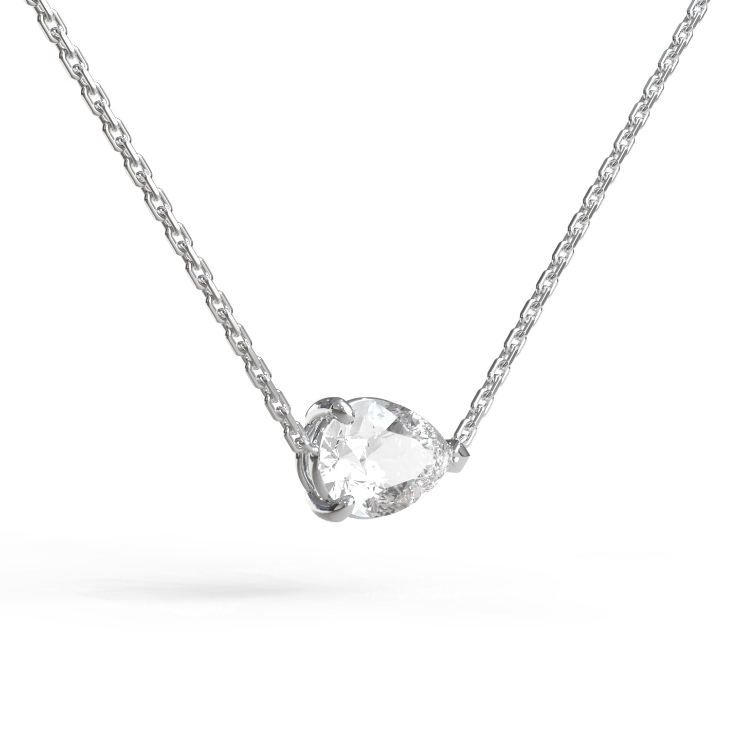 Single Pear Necklace - Arter Jewelry
