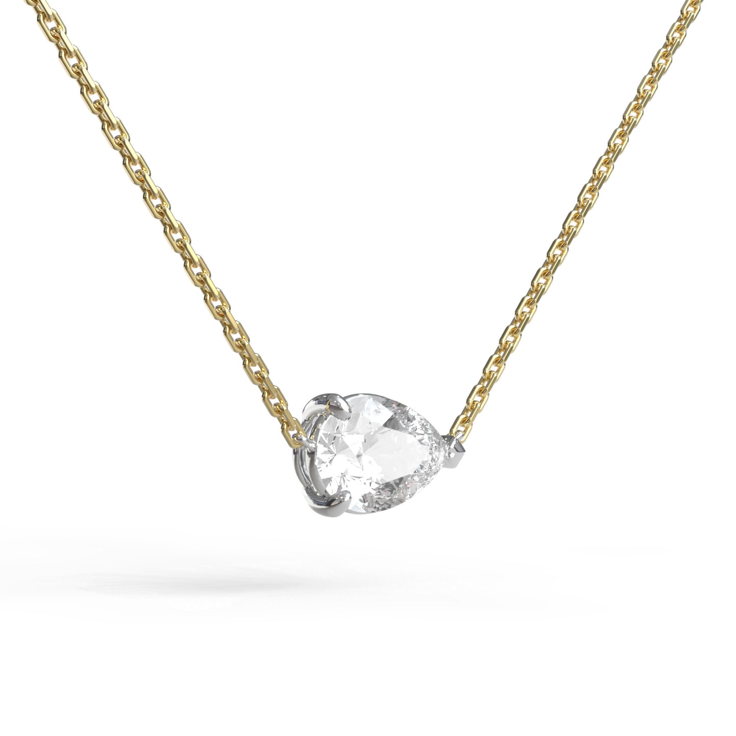 Single Pear Necklace - Arter Jewelry