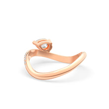 Load image into Gallery viewer, Rosa Pear Ring Pavé
