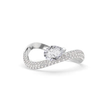 Load image into Gallery viewer, Rosa Pear Ring Pavé
