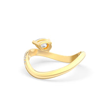 Load image into Gallery viewer, Rosa Pear Ring Pavé
