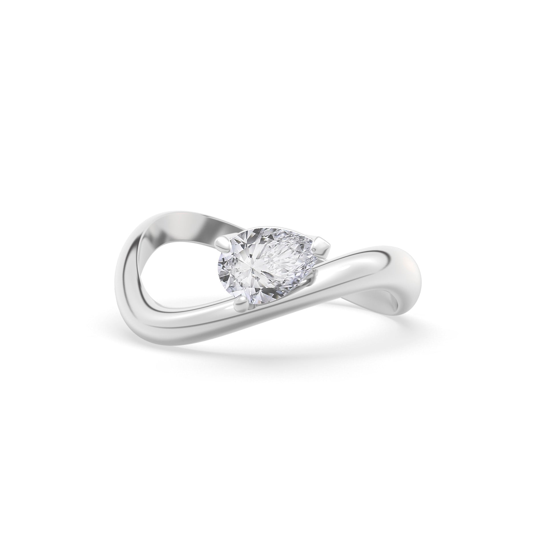 Rosa Pear Ring